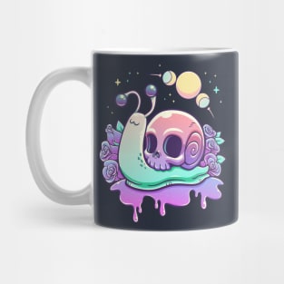 Gothic Pastel Snail Skull Mug